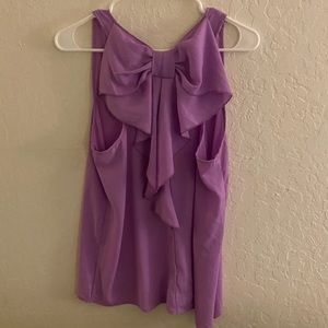 Purple Bow Tank Top